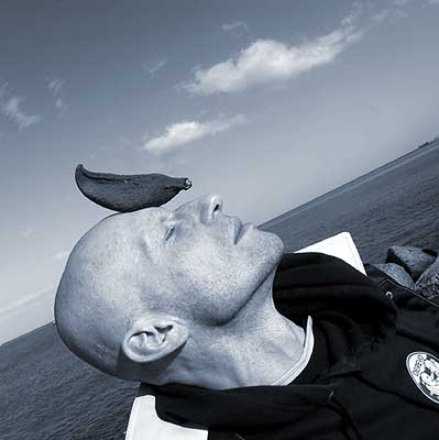 Anton on the walk at Palermo' seaside