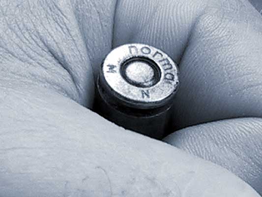 A circumscription on a ball-cartridge