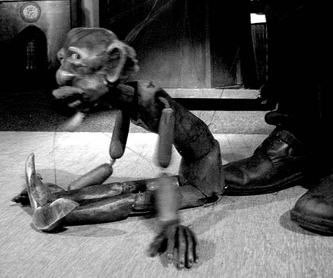 Eine Marionette von Eduard Bersudsky. Foto: Tatjana Jakovaskaya